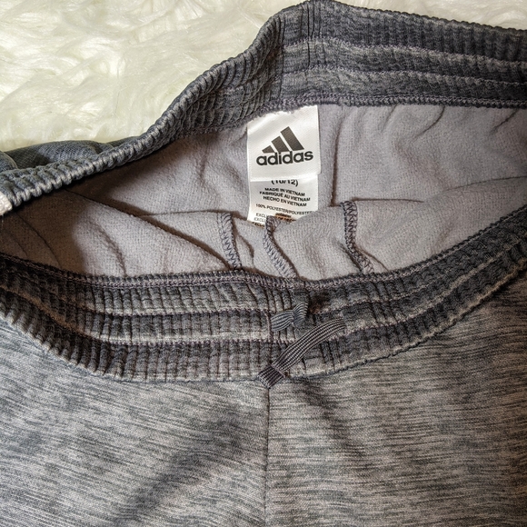 NWT Adidas Sweatpants Boys 10-12 Grey - Picture 9 of 11